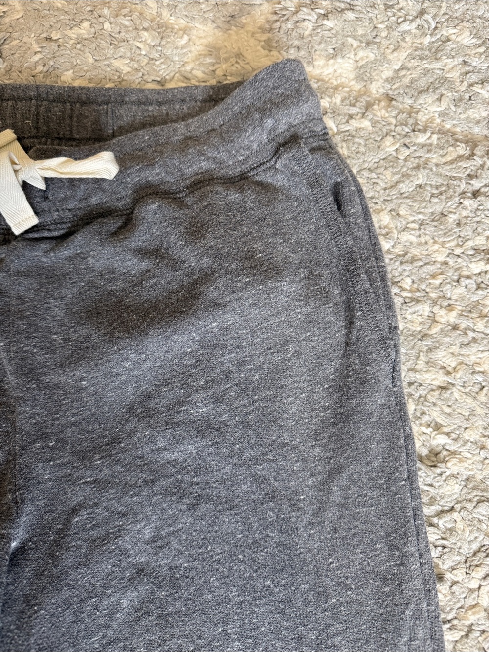 Women’s Medium Madewell Heather Charcoal Drawstring Jogger Pants - Picture 3 of 7